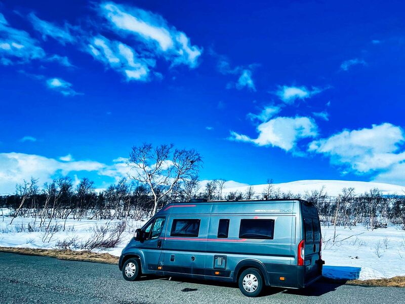 Eiskalte Nacht am Saltfjellet