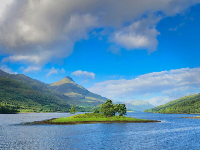 Loch Leven blau