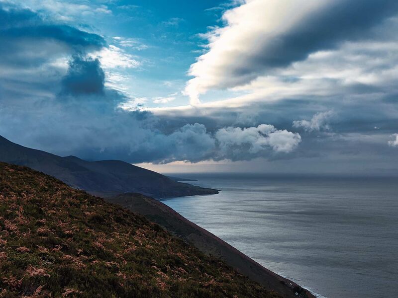 Wolken Berge Meer