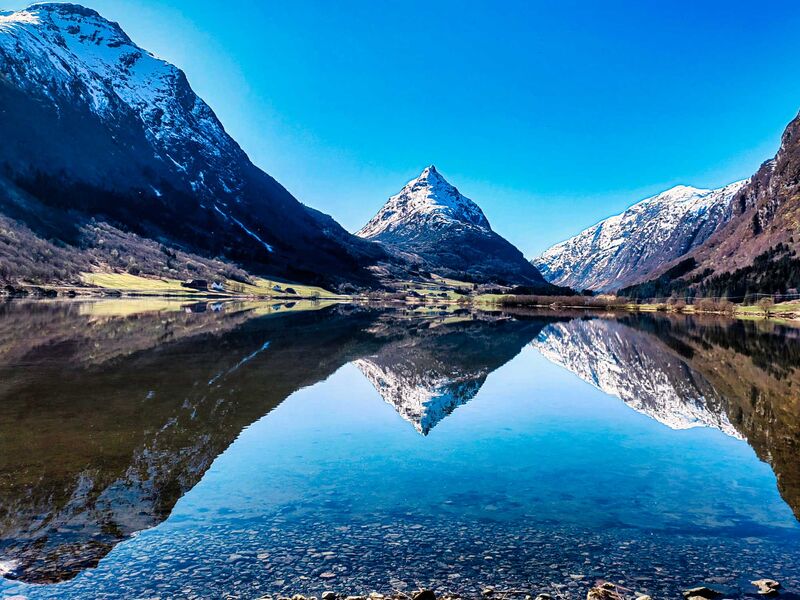 Wir haben ihn Toblerone Berg getauft