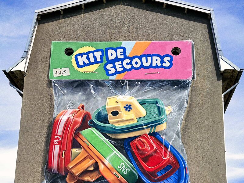 Wandmalerei in Primel