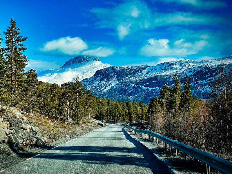 Passstraße nach dem Saltfjellet