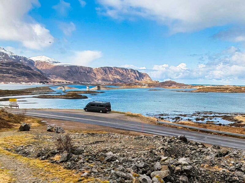 Toller Stellplatz Richtung Fredvang